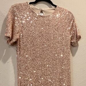Embellished Women's Gold sequin dress 
R1